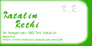 katalin rethi business card